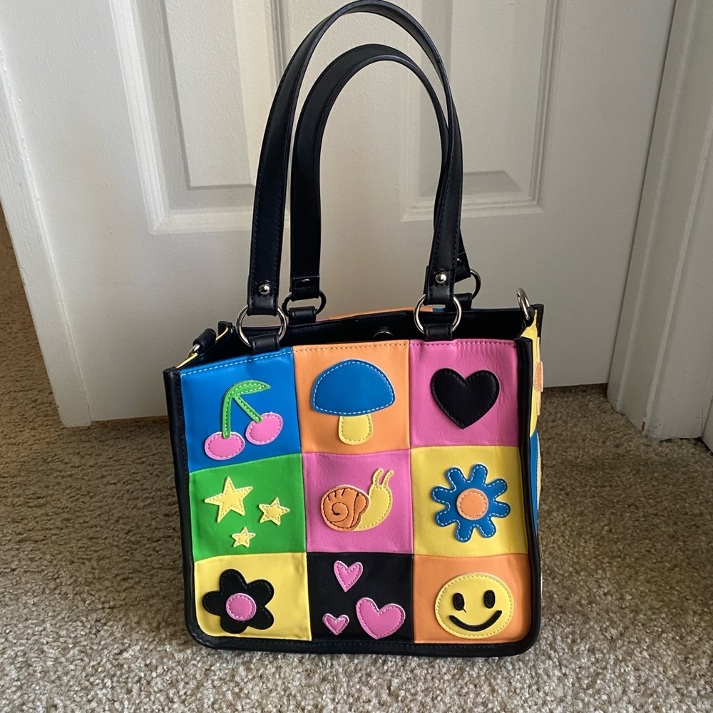 Delia*s Colorful Patchwork Tote Bag